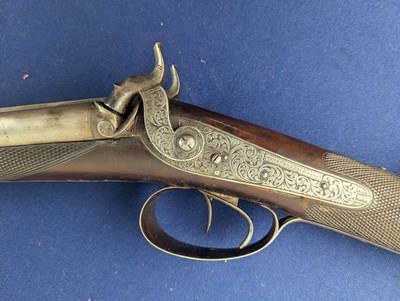 Fine 19th Century Phila Mkd Hollis & Hollis 12 GA Percussion Shotgun - Image 11 of 19