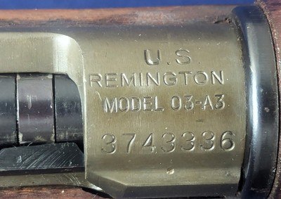 Documented Near Mint WWII 1943 Dated Remington 1903A3 .30-06 Rifle Early Govt. Pre-CMP Sold Specimen - Image 10 of 20