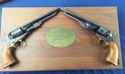 Scarce Ltd. Edit. Colt Black Powder 1860 Army U.S. Cavalry Commemorative Cased Pair w/Shoulder Stock - Image 7 of 16