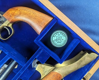 Scarce Ltd. Edit. Colt Black Powder 1860 Army U.S. Cavalry Commemorative Cased Pair w/Shoulder Stock - Image 16 of 16