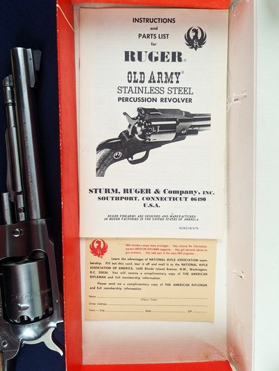 Rare Ltd RCA Edition Ruger Old Army 1 of 200 .44 Percussion Revolver Circa 1976 - Image 7 of 20