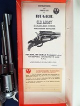Rare Ltd RCA Edition Ruger Old Army 1 of 200 .44 Percussion Revolver Circa 1976 - Image 7 of 20