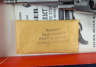 Rare Ltd RCA Edition Ruger Old Army 1 of 200 .44 Percussion Revolver Circa 1976 - Image 6 of 20