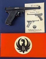 Early Ruger Standard Auto .22 Pistol C. 1966 NIB - Image 1 of 11