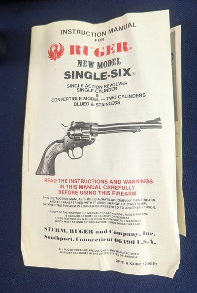 Fine Ruger New Model Single -Six Convertible .22 Revolver C. 1995 - Image 2 of 15