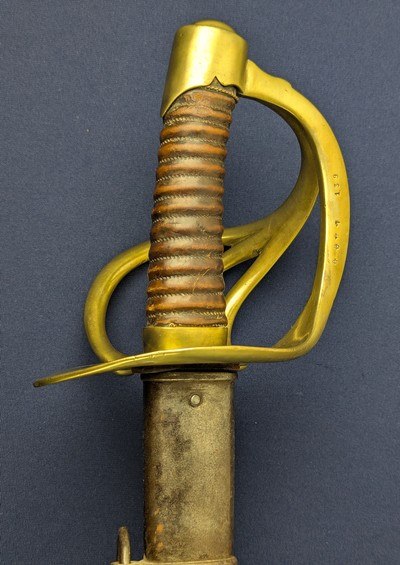 Authentic Napoleonic War Period French AN XIII Heavy Cavalry “Curassier’s” Sword - Image 12 of 20