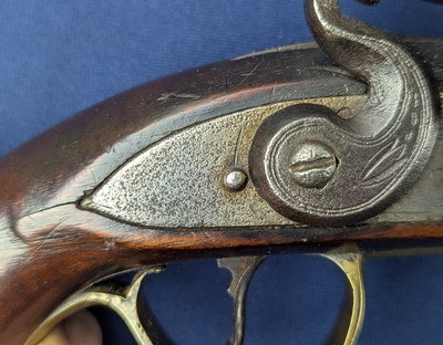 Fine Antique English Military Style Officers Flint Pistol - Image 8 of 20