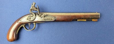 Fine Antique English Military Style Officers Flint Pistol - Image 1 of 20