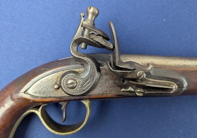 Fine Antique English Military Style Officers Flint Pistol - Image 2 of 20