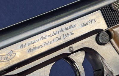 Wartime Classic German PPK Auto Pistol with Unusual Markings - Image 9 of 13