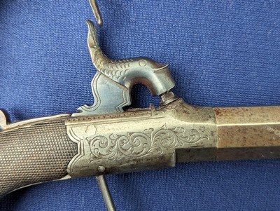 Fine Vintage Pair English Percussion Pocket Pistols C. 1835-1850 - Image 3 of 18