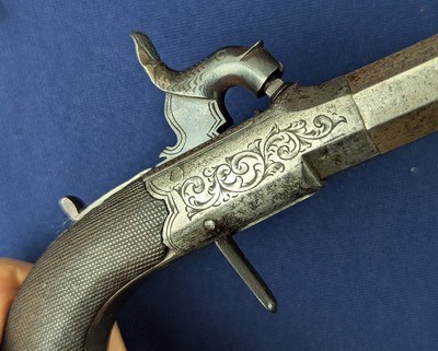 Fine Vintage Pair English Percussion Pocket Pistols C. 1835-1850 - Image 5 of 18