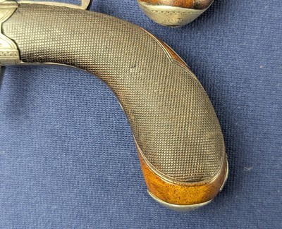 Fine Vintage Pair English Percussion Pocket Pistols C. 1835-1850 - Image 9 of 18