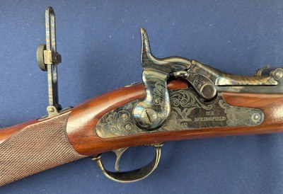 Exceptional H&R Commemorative Officer’s Model 1873 Trapdoor .45-70 Rifle from Industry President. - Image 10 of 20