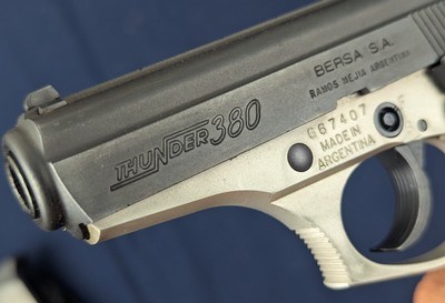 Summer Special Bersa Thunder .380 Auto Pistol 3 Magazines - Image 6 of 8