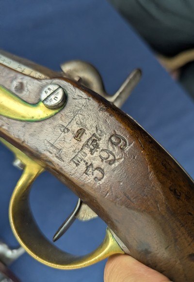 New Addition Crimean War Period Match Pair French 1822 Percussion Military Pistols - Image 7 of 18