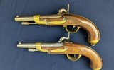 New Addition Crimean War Period Match Pair French 1822 Percussion Military Pistols - Image 5 of 18