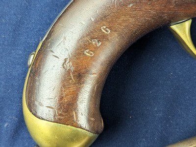 New Addition Crimean War Period Match Pair French 1822 Percussion Military Pistols - Image 12 of 18