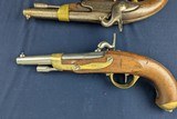 New Addition Crimean War Period Match Pair French 1822 Percussion Military Pistols - Image 17 of 18