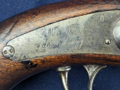 Scarce French Military Model 1842 Naval Pistol - Image 2 of 16