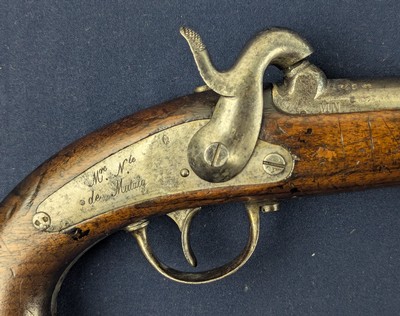 Scarce French Military Model 1842 Naval Pistol - Image 5 of 16