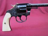 Colt Police Positive Engraved 22 WRF with Carved Ivory Grips Beautiful - 2 of 12