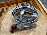 NAA Mini Revolver - 22 LR - 5 Round - NAA Belt Buckle - Silver/Wood - 2 of 3