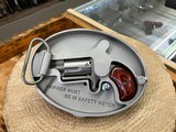 NAA Mini Revolver - 22 LR - 5 Round - NAA Belt Buckle - Silver/Wood - 3 of 3