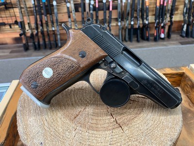 Bersa 85 Pistol - 380 ACP - Blued Barrel/Frame - Textured Wood Grips