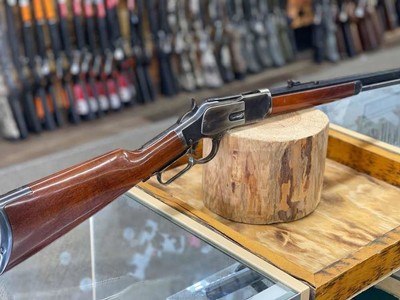 A. Uberti 1873 Lever Action Rifle - 357 Mag - Color Case Hardened - Walnut/Blued