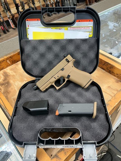 Glock G43X Hush Puppy Pistol - 9mm - 10+1 - 3.92