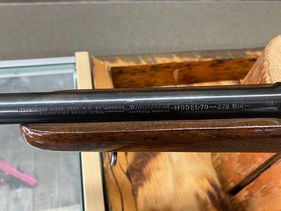 Winchester Pre-64 Model 70 Bolt Action Rifle - 270 Win - Blued/Walnut - Image 13 of 17