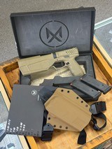 SilencerCo Maxim 9 FDE - 9MM - Gunfighters, Inc. Kenia Chest Holster Included! - 1 of 6