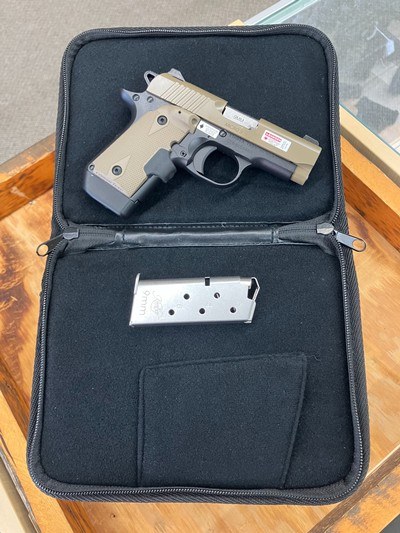 Kimber Micro 9 Desert Tan 9MM With Crimson Trace Lasergrips - Image 2 of 5