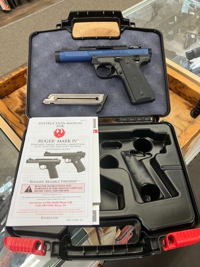 Ruger Mark IV 22/45 Lite Pistol - 22 LR - 4.4
