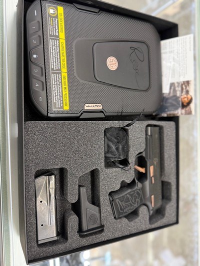 Sig Sauer P365XL Rose Pistol- 9mm Luger, Rose Controls w/ VAULTEK CASE - Image 2 of 3
