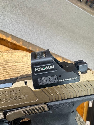 Canik TTI Combat Pistol - 9x19, Holosun HE507-GR X2 - Image 3 of 7