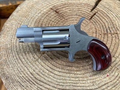 North American Arms Mini-Revolver - .22 LR - Belt Buckle - 5 Rnd - Rosewood - Image 3 of 3
