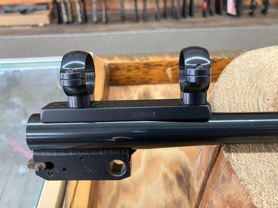 Thompson Center Encore 26” Blued Heavy Barrel – 7mm Rem Mag – with Leupold one-piece base and 1” rings - Image 2 of 7