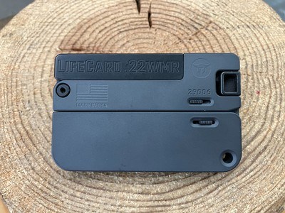 Trailblazer Firearms Lifecard Pistol - 22 WMR - Aluminum - Gray/Black - Image 2 of 4