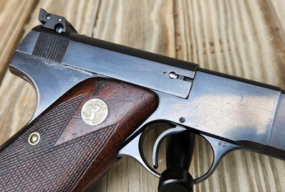 Colt Woodsman Match Target Bullseye 1940 Production 22LR - Image 7 of 16