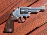 Smith & Wesson Model 66 (dash 2) 4 inch 66-2 with 2nd set grips and leather holster - 3 of 14