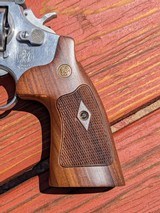 Smith & Wesson Model 66 (dash 2) 4 inch 66-2 with 2nd set grips and leather holster - 7 of 14
