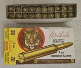 7mm Weatherby Magnum and 257 Weatherby Magnum in Tiger Boxes