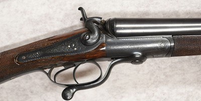 Holland and Holland Under-Lever Hammer Damascus 12GA 27 3/4