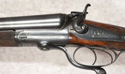 Holland and Holland Under-Lever Hammer Damascus 12GA 27 3/4