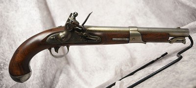 U.S. Simeon North Model 1819 Flintlock Pistol .54 Cal 10