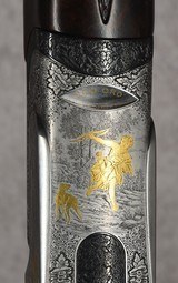 Perazzi MX8 SCO Gold Sideplate Pigeon Olympic Trap Campana Engraved 12GA 29 1/2