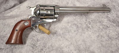 Ruger Vaquero Nickel Rosewood Grips .45LC 7.5