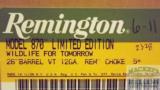 Remington 870 Wingmaster "Wildlife for Tomorrow" Pump Shotgun, .12ga - 3 of 3